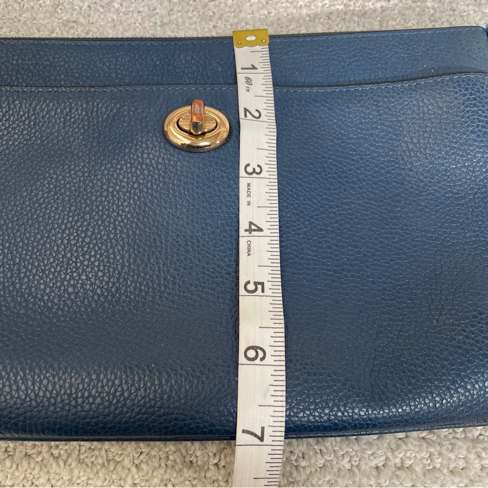 Coach Blue Leather Crossbody Bag - Picture 15 of 16